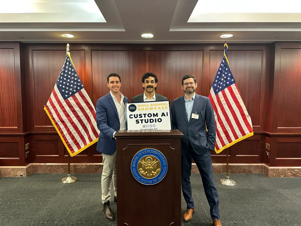 The team at the Capitol podium in Washington, DC